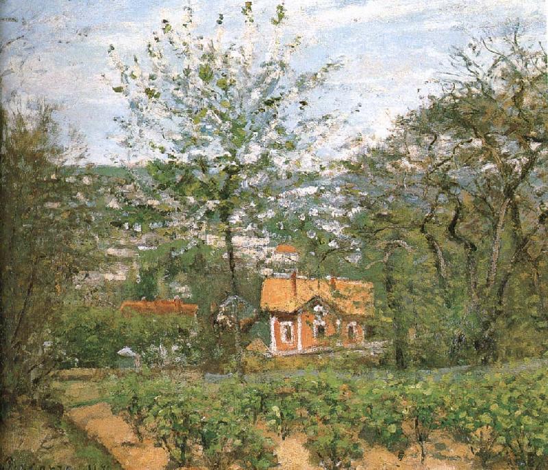 Camille Pissarro Hut villages